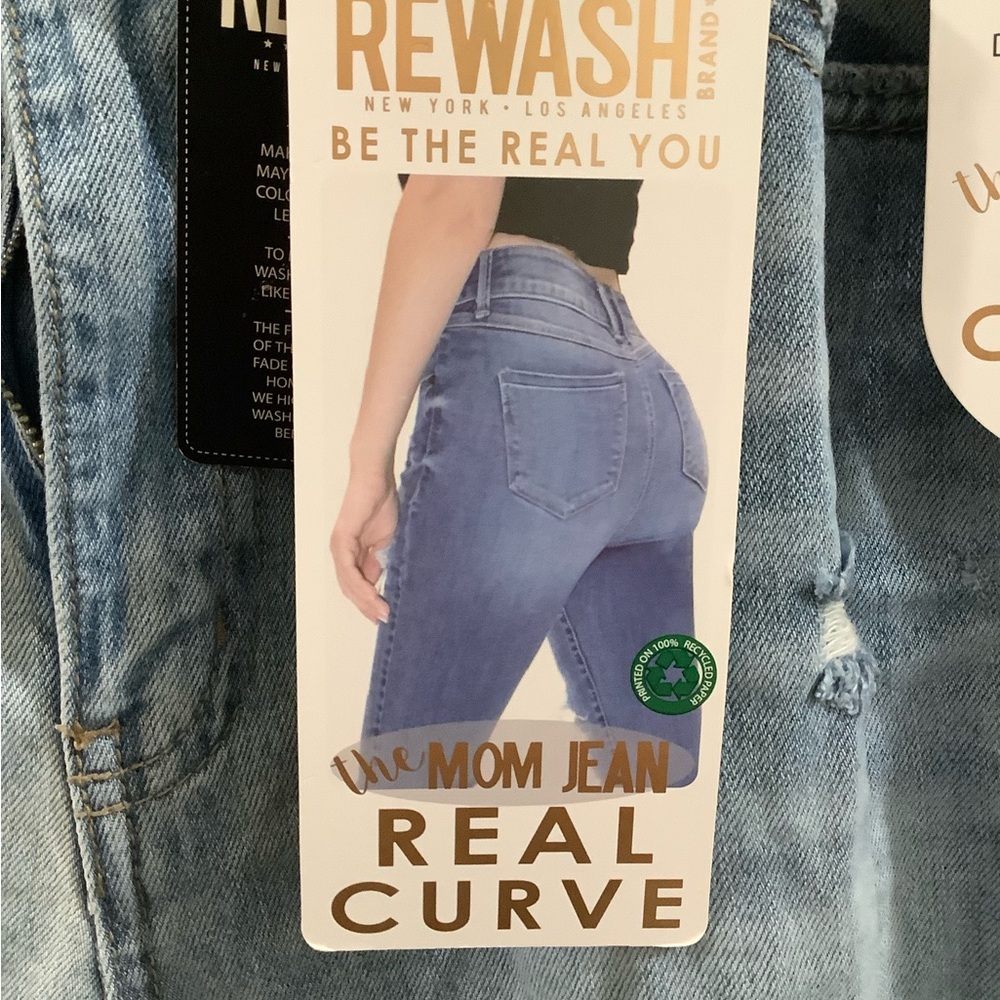 Rewash Light Blue Mom Jeans - Picture 2 of 6